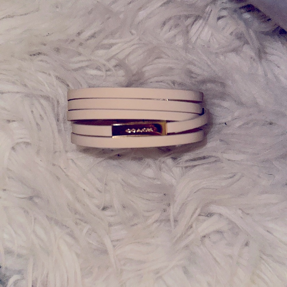 Coach multi-strand leather bracelet